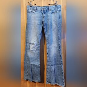 Lucky Brand Vintage Dungaree Blue Flared Jeans - Size 12/31